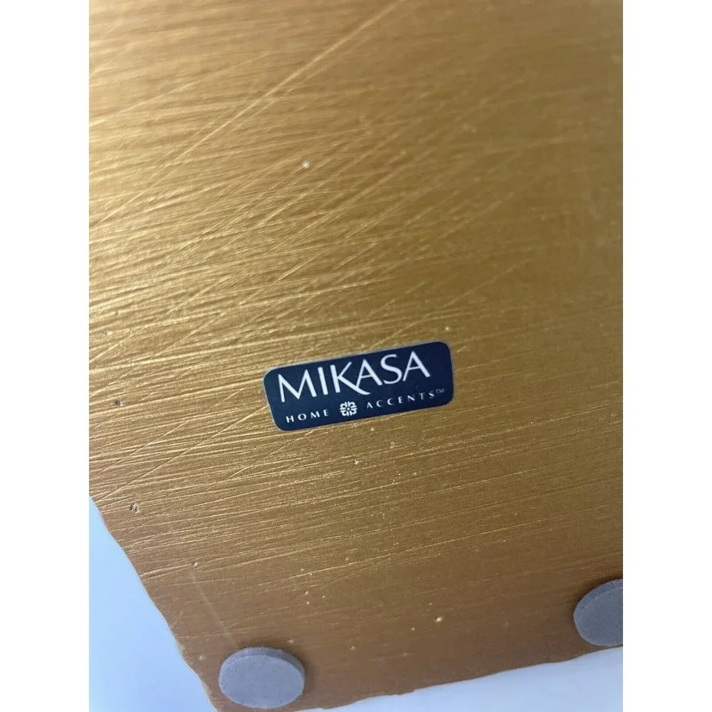 Mikasa Home Accents Leopard Gold Resin Trinket Jewelry Lidded Box, Decor